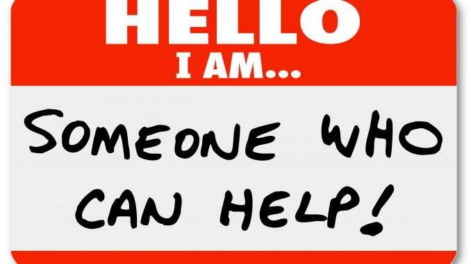 Hello I Am Someone Who Can Help Nametag Words