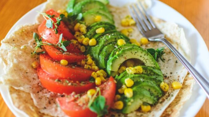 eating less meat - vegan photo