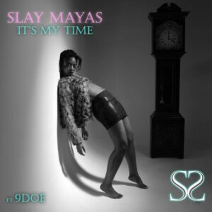 black and white cd cover with clock and sexy black woman