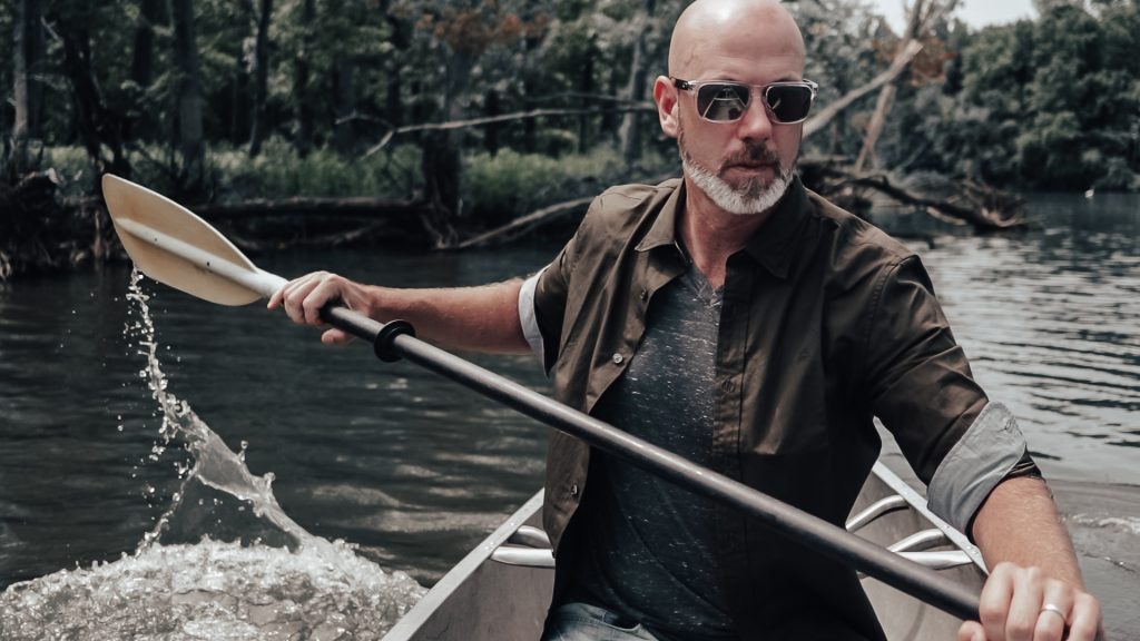 Man on a river - Kayak