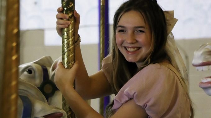 girl on a carousel