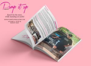 A special thank-you to DJ GMS, host of the daily Global Frequency show on KPIU Radio, for his support of Harmony Soleil and the entire Pump It Up Magazine mission. Seen here rocking our print magazine,