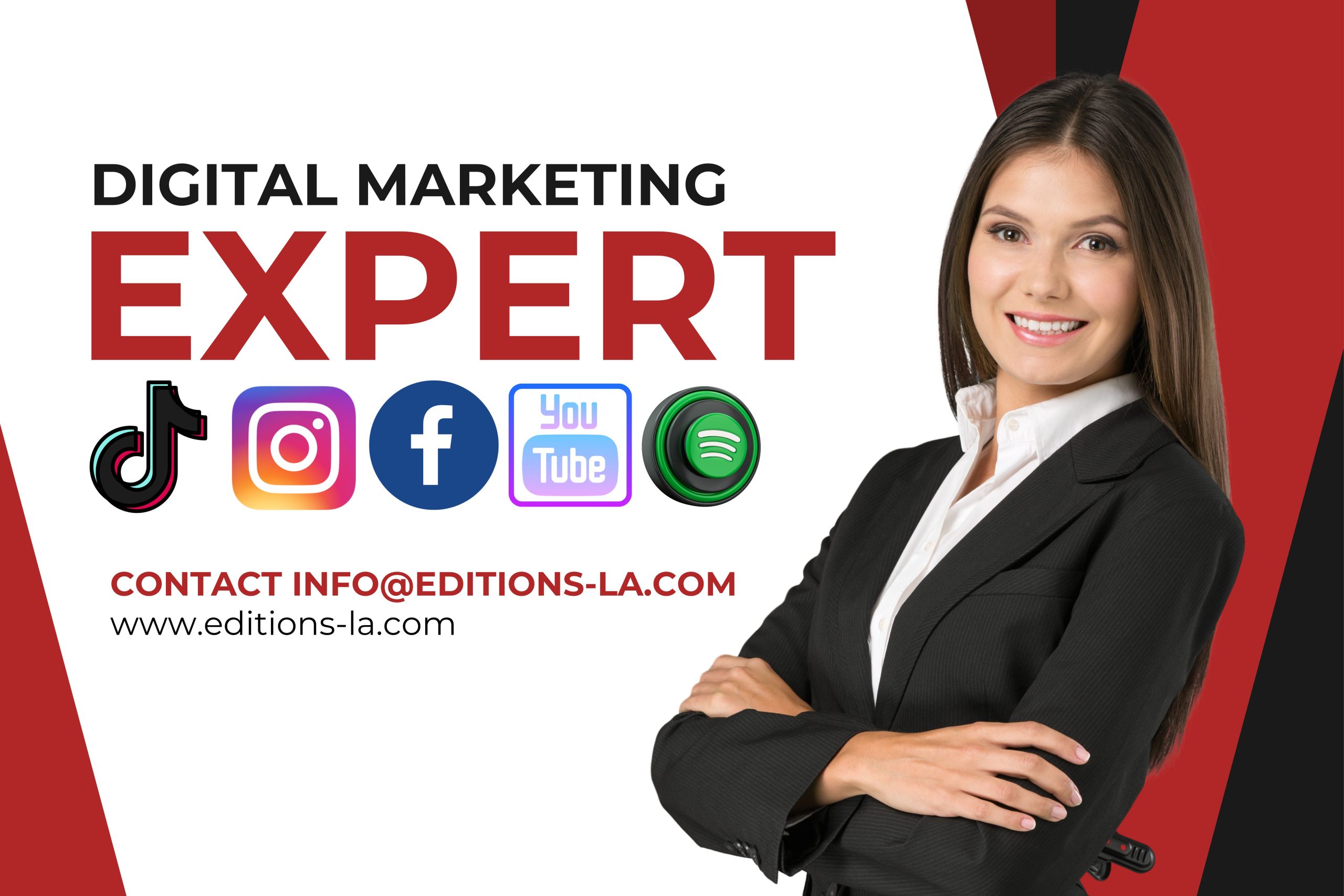 Digital Marketing Expert – tiktok – instagram-facebookyoutube-spotify