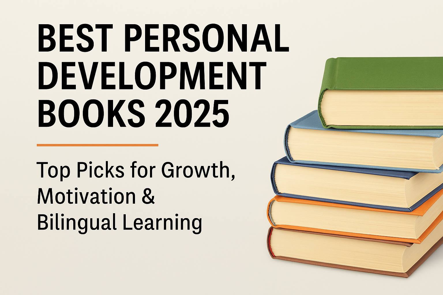 Best Personal Development Books 2025 – Growth, Motivation & Bilingual Learning