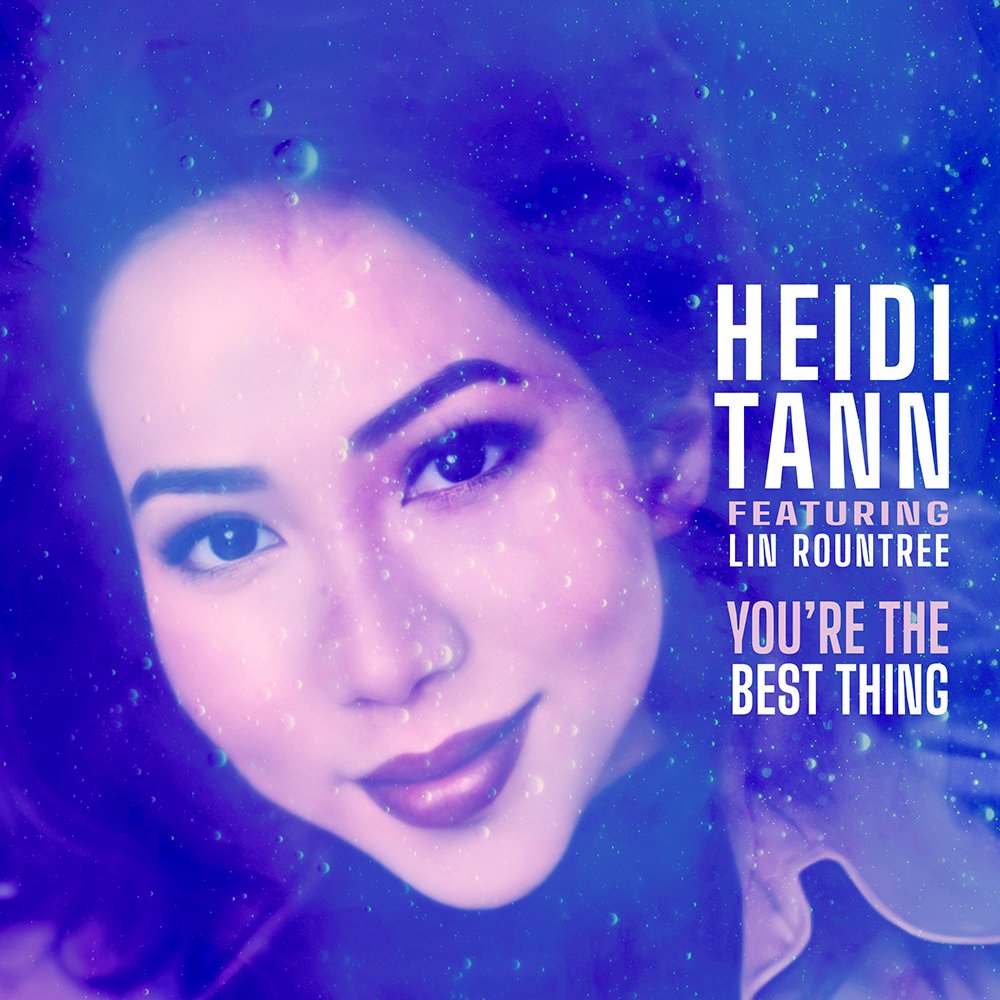 Heidi Tann, a woman with dark hair and purple background