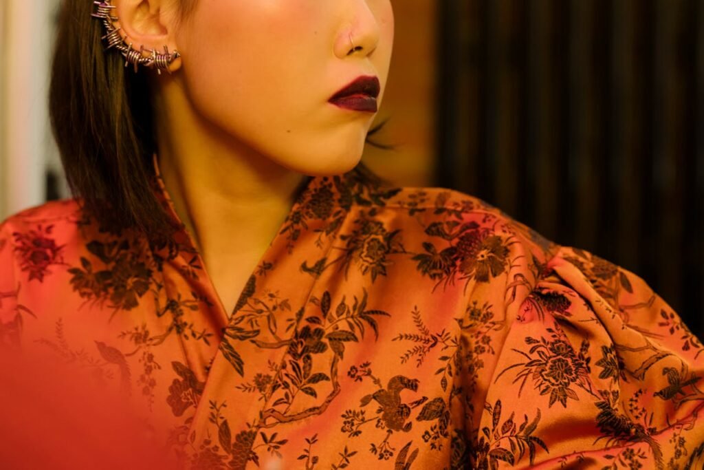 deep red lipstick - tiktok beauty trends 2025