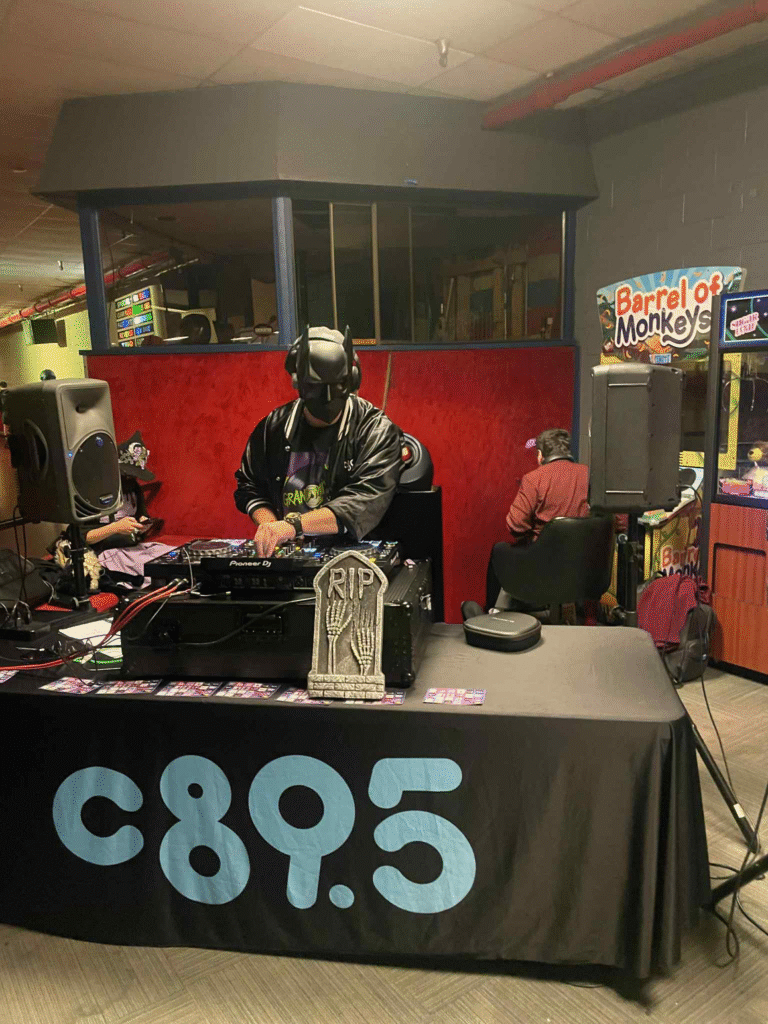 GrandMixer GMS delivering an electrifying Halloween set at Lynnwood Bowl & Skate on c89.5 FM.