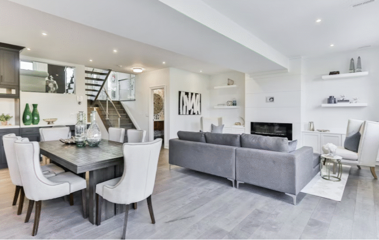 real estate purchase - living room