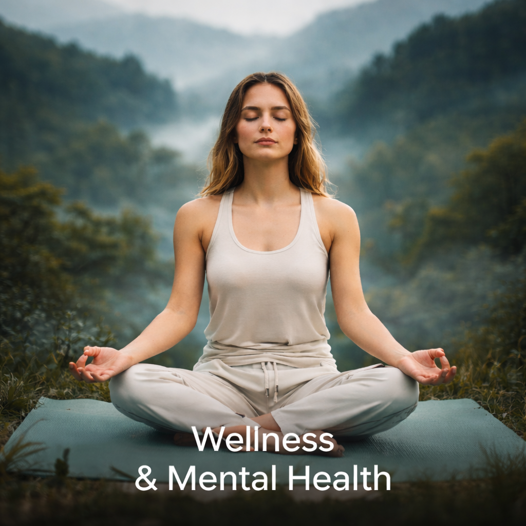 Wellness and mental health articles about self-care, mindset, and healing