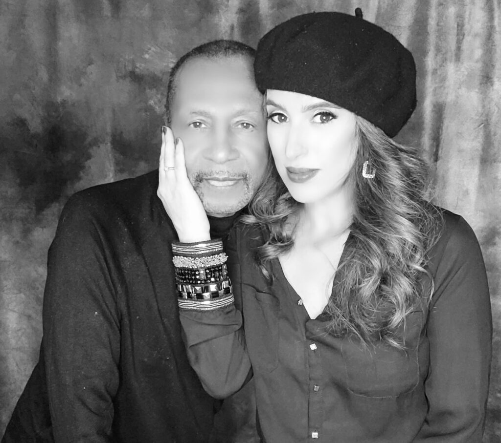 Anissa Sutton, founder of Pump It Up Magazine, pictured with Michael B. Sutton, creative partner and contributor.