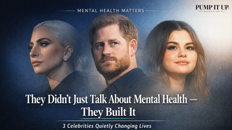Celebrities Lady Gaga, Prince Harry, and Selena Gomez recognized for building mental health foundations and advocacy programs.