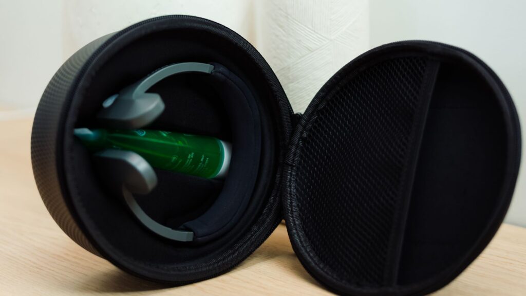 vagus nerve stimulation device stored in its protective travel case