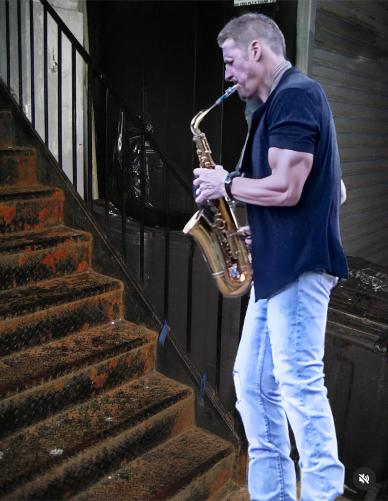 Michael Cates performing saxophone live contemporary jazz musician