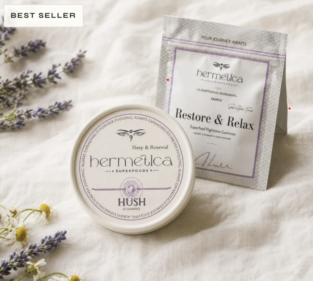 Hermetica Hush Sleep Healthy Gummies for sleep and relaxation
